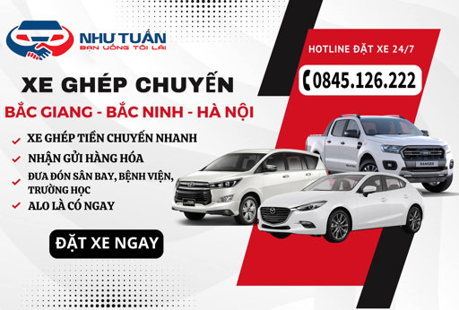 Hiển thị tin tức Dịch vụ xe ghép, xe tiện chuyến Bắc Giang - Bắc Ninh - Hà Nội và các tỉnh thành trên cả nước Hình ảnh tin tức Dịch vụ xe ghép, xe tiện chuyến Bắc Giang - Bắc Ninh - Hà Nội và các tỉnh thành trên cả nước