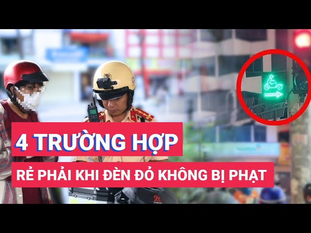 Trường hợp được rẽ phải khi đèn đỏ